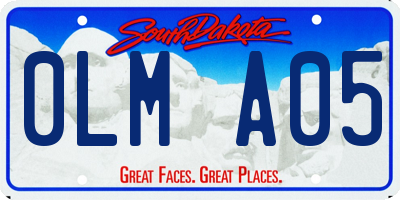 SD license plate 0LMA05