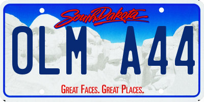 SD license plate 0LMA44