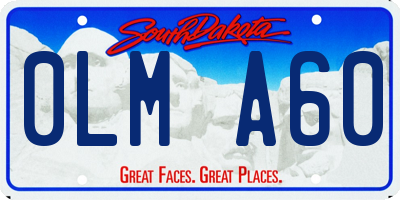 SD license plate 0LMA60