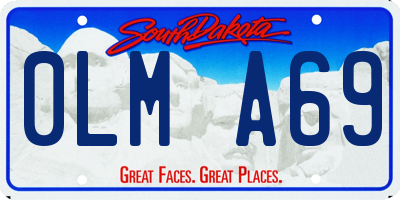 SD license plate 0LMA69