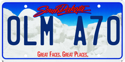 SD license plate 0LMA70