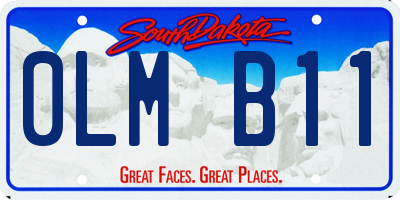 SD license plate 0LMB11