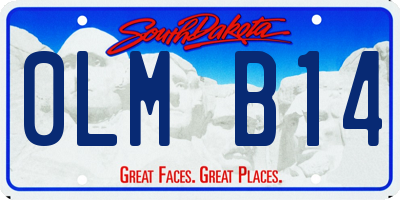 SD license plate 0LMB14