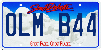 SD license plate 0LMB44