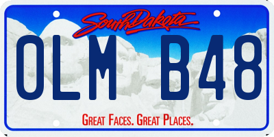 SD license plate 0LMB48