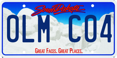 SD license plate 0LMC04