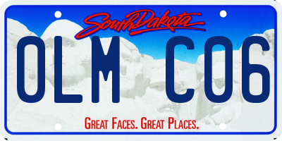 SD license plate 0LMC06