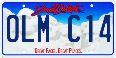 SD license plate 0LMC14