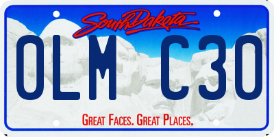 SD license plate 0LMC30