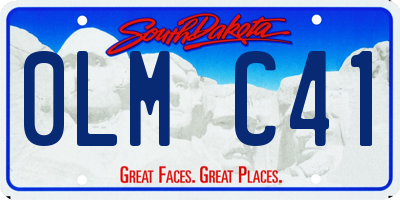 SD license plate 0LMC41