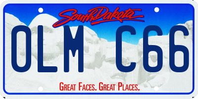 SD license plate 0LMC66
