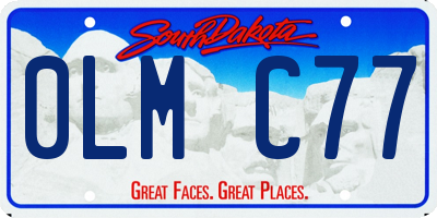 SD license plate 0LMC77