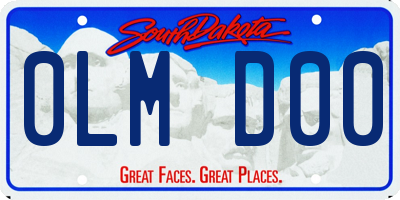SD license plate 0LMD00
