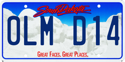 SD license plate 0LMD14