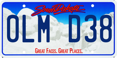 SD license plate 0LMD38