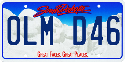 SD license plate 0LMD46