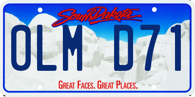 SD license plate 0LMD71