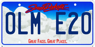 SD license plate 0LME20