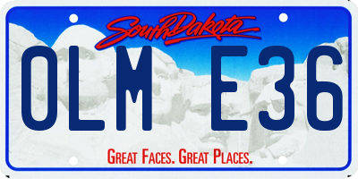 SD license plate 0LME36
