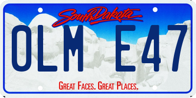 SD license plate 0LME47