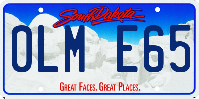 SD license plate 0LME65