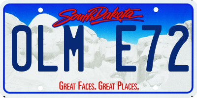 SD license plate 0LME72