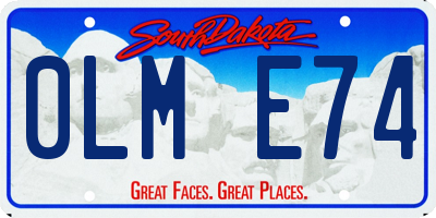 SD license plate 0LME74