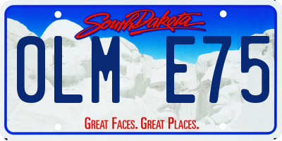 SD license plate 0LME75