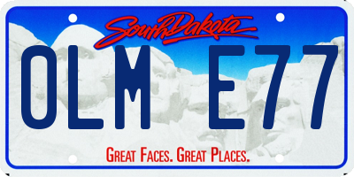 SD license plate 0LME77