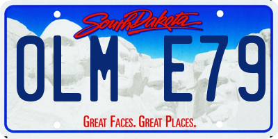 SD license plate 0LME79