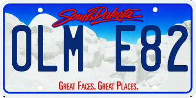SD license plate 0LME82