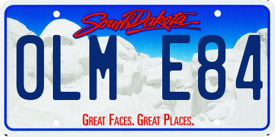 SD license plate 0LME84
