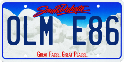 SD license plate 0LME86