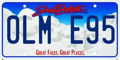SD license plate 0LME95