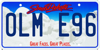 SD license plate 0LME96
