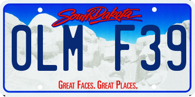 SD license plate 0LMF39
