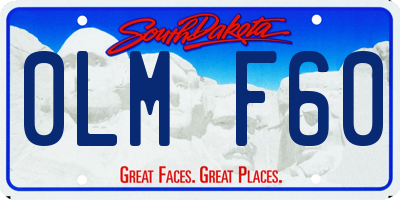 SD license plate 0LMF60