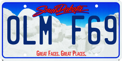 SD license plate 0LMF69