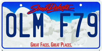 SD license plate 0LMF79