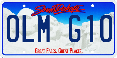 SD license plate 0LMG10
