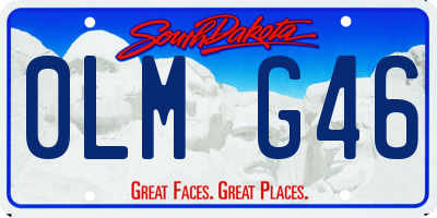 SD license plate 0LMG46