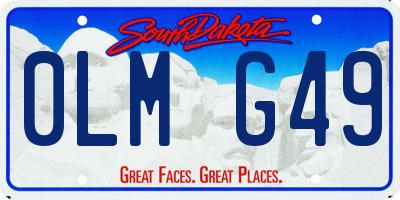 SD license plate 0LMG49