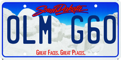 SD license plate 0LMG60