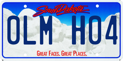 SD license plate 0LMH04