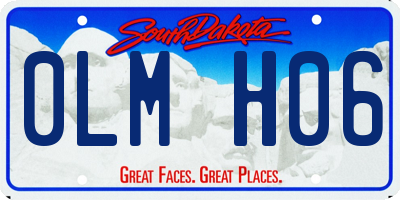 SD license plate 0LMH06