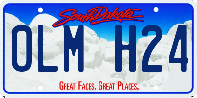 SD license plate 0LMH24