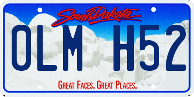SD license plate 0LMH52