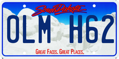 SD license plate 0LMH62
