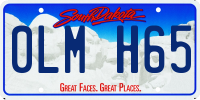 SD license plate 0LMH65