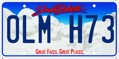 SD license plate 0LMH73